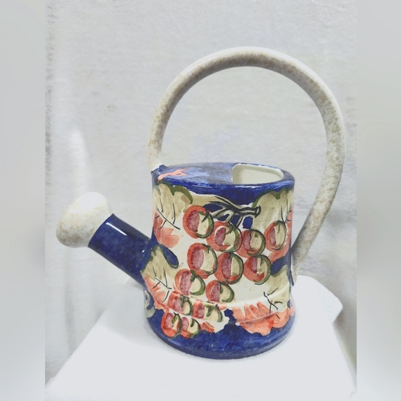 Hand Painted Ceramic Watering Can